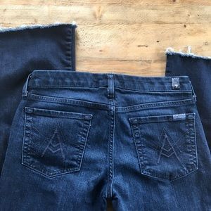 7 for all mankind A pocket raw hem jean